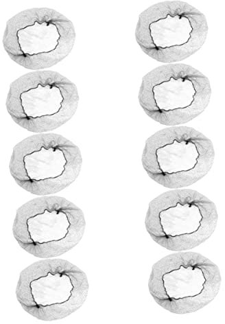 POPETPOP Elastic Mesh Hair Bun Net 100 Pcs Black Hair Nets Fitted Invisible for Professional Stewardess Nurses