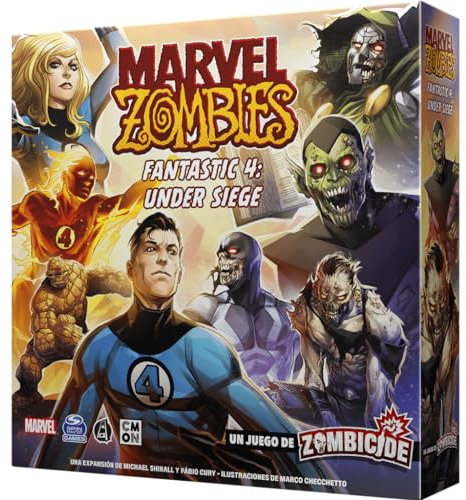 CMON | Marvel Zombies: Fantastic 4 Under Siege | Expansión | Juego de Mesa Cooperativo en el Apocalipsis Zombi | A Partir de 14 Años | De 1 a 6 Jugadores | 60 Minutos por Partida | Español