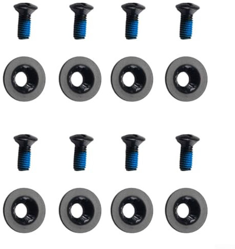 FUBESK Set di viti per attacco snowboard - Viti di montaggio per snowboard con rondelle a vite da snowboard - Accessori fissi a vite per snowboard