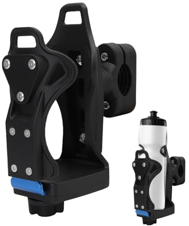 ZAGARO Porte-Bouteille d'eau pour Moto, Porte-gobelet pour Moto et VTT - Support Fixe Universel pour Pare-Chocs | Porte-bidon en Alliage d'aluminium pour vélos, VTT et Motos