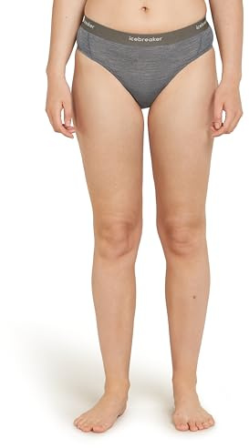 icebreaker Damen Merino 125 Cool-lite Sprite Hipster Unterwäsche, Gritstone Heather, X-Large