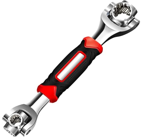 Kiowuntl - Llave de vaso universal 52 en 1, herramientas de reparación de acero inoxidable, llave giratoria de 360 grados, QIns