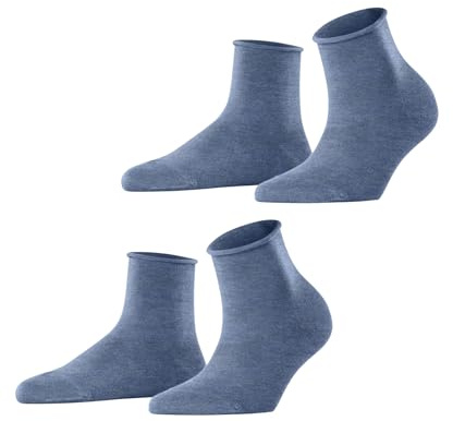 ESPRIT Damen Basic Pure 2-Pack Socken Baumwolle atmungsaktiv