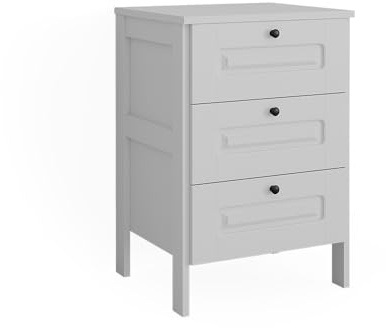 VitaliSpa Kommode Ajaton, Weiß, 60 x 88.4 cm | geeignet zur Aufbewahrung von Kinderkleidung und Spielzeug