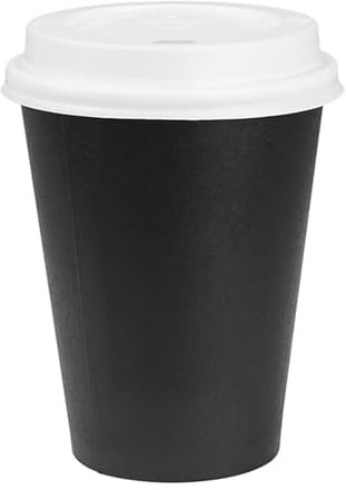 Nisbets Essentials Hot Cup and Lid Combo Pack, 12oz, Pack of 300 | Bundle option saves time by providing matching covers with beverage containers for busy commercial takeaway service.