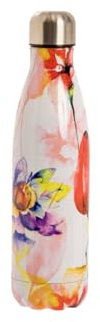 BIANCHERIAWEB Bouteille d'eau Thermique Travel 500 ml Bouteille d'eau Thermos Boissons Fresh Gourde Flower violet