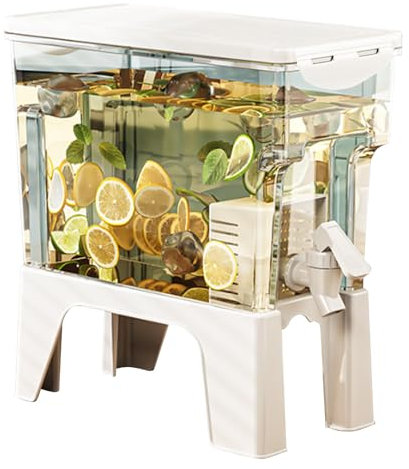 Getränkespender – Erfrischender Wasserspender, Getränkekaraffe | Praktisches und langlebiges Zubehör mit UV-beständigen künstlichen Pflanzen, für Garten, Töpfe, Pflanzgefäße, Outdoor und