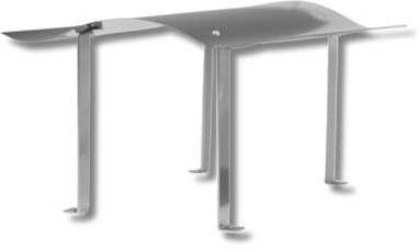 Schleifmeister24 - Schornsteinabdeckung 400mm x 500mm - ALLE GRÖßEN - Kaminhaube Kaminabdeckung AISI 430 - Robuste Edelstahl-Füße - Rostfreier Edelstahl - Kamindach Schornsteinhaube Regenschutz