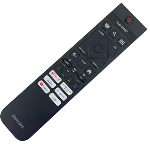 Genuine Replacement Ambilight TV Remote Control Compatible with Philips SRC-3216-01 - 43PUS7800 50PUS7800 55PUS7000 55PUS7800 QLED Smart Freely