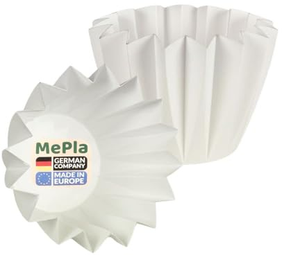 MePla - 10 Stück - Umtopf Adonis ø11 - Weiss - Bruchsicher, UV-beständig & wetterfest – Pflanztopf Made in Germany für innen & außen
