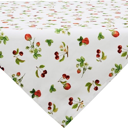 REDBEST Mitteldecke Baumwolle rot Größe 85x85 cm