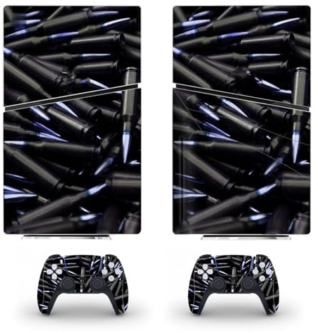 Peau De Décalcomanie Skin Pour PS5 Slim Disc Edition & Digital Console Et Manette Vinyl Cover Skins Wraps Scratch Resistant, Compatible Avec Pour 70706 Enveloppement Cutané(Digital Edition)