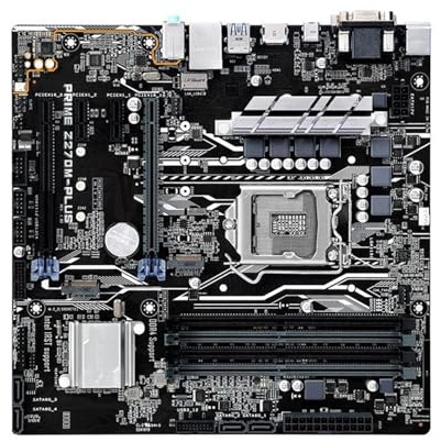Carte mère Fit for ASUS Prime Z270M-PLUS 1151 DDR4, Prise en Charge des processeurs Core I7 7700k Intel Z270 2 × M.2 SATA3 PCI-E 3.0 HDMI