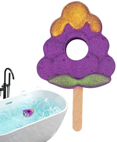 Bath Balls - Fruit Shaped Natural Soothing Bubble Bath Bombs for Relaxation | Gentle Baths Fizz Balls Perfect for Women Family Home Spa Bathtub Shower Aromatic Baths Care Set Use