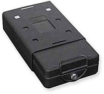 Bulldog Fällen KFZ-Safe mit Key Lock, Halterung und Kabel in Schwarz