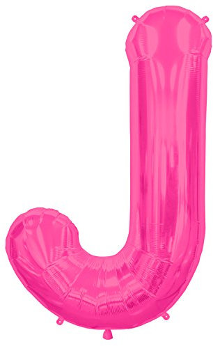 Northstar Folienballon 00179 Buchstabe j-magenta, 86,4 cm Pink