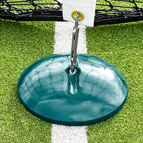 Vermont Tennis Net Centre Strap Basisgewicht – Wetterfester, tragbarer Tennisnetz-Mittelsteg-Gewicht aus pulverbeschichtetem Gusseisen – Ideal für den Außenbereich ohne permanente Befestigung