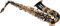 Karl Glaser Alt Saxophon | Messing Instrument in schwarz/gold | Im passenden Set mit Reinigungstuch & Pflegeset | Ideal für Einsteiger