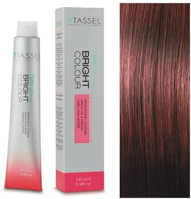 Tinte Permanente Tassel Bright Colour con Argán y Keratina - Nº6.6 RUBIO OSCURO ROJO - 100 ml