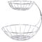 DESIGN DELIGHTS OBST ETAGERE STAGE | 24 cm, Eisen, zweistöckig | Metall Obstständer, Früchteschale, Brotkorb