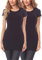 Merry Style Damen Verlängerungsgurt für Hemden T-Shirts Nierenwärmer Minirock MS10-202 2PACK (2Pack-Schwarz/Schwarz, XXL)