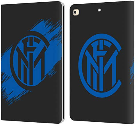 Head Case Designs Licenza Ufficiale Inter Milan Tratti di Pennello Grafici Custodia Portafoglio in Pelle Compatibile con Apple iPad 9.7 2017 / iPad 9.7 2018