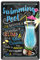 Swimming Pool Cocktail Rezept Blechschild - Retro Deko Schild - Metallschild zur Dekoration von Küche Beach Bar Pub Kellerbar Lounge Kneipe - Anleitung zum Cocktail Longdrink Mixen - 20x30cm