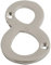 Chrome Door Numbers Screw On 3 Inch Number 8 Door Number Elegant and Bold Door Numerals Suitable for All Door Types Including Wooden uPVC and Composite.