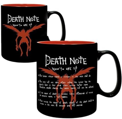 Abystyle Z110240 Death Note Wärmewechsel Tasse - Kira & Ryuk, 460 ml Fassungsvermögen