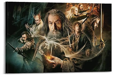 VZRSQZK Filmposter The Hobbit The Desolation of Smaug, dekoratives Gemälde, Leinwand-Wandposter und Kunstdruck, modernes Familienschlafzimmer-Dekor-Poster, 30 x 45 cm