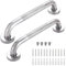 2PCS Treppengeländer und Handläufe, 300 mm Edelstahl Treppenhaus Handlauf Bad Haltegriff mit Anti-Rutsch Griff Indoor Bad Haltegriffe Treppenstufen Griff Handlauf Halterungen Treppenhäuser