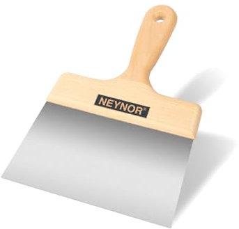 Lagerverkauf ! NEYNOR Breitspachtel 180 mm - zum Spachteln von Fugen - Spachtel Gipswerkzeuge - Korrosionsbeständiger - Edelstahl - Gipsspachtel - Made in EU