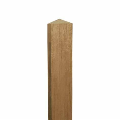 Oak Hardwood Fence Post 8 x 8 Timber Bollards Gate Posts Wood Fencing Rail Solid Oak, Oak Posts Fence Post Durable Hardwood (2, 20cm wide x 20cm Deep x 180cm Height)