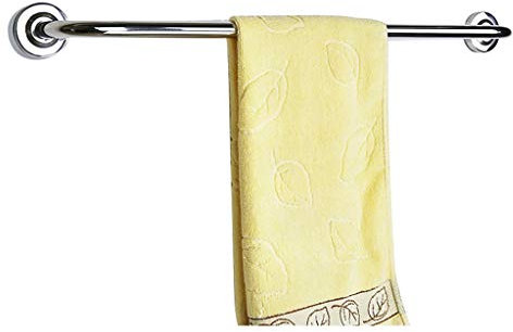 Générique Porte Serviette Étendoir à vêtements en Acier Inoxydable avec Barre de Douche de Salle de Bain et Porte-Serviettes Mural 100 cm