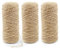 600 Meter Juteschnur 1mm Jutegarn 100% Natur Jute Schnur Kordel Gartenschnur für Garten Basteln DIY Geschenke Verpackungs Dekoration (3 Rolle, 200 Meter pro Rolle)