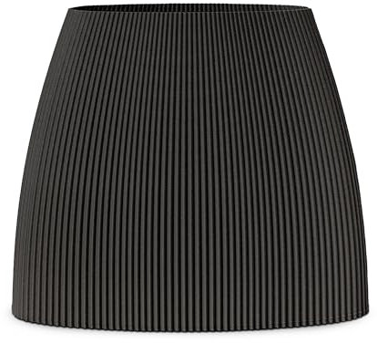 KOMODEKO | NARA Schwarz Vase für Trockenblumen und Pampasgras im skandinavischen Stil, Moderne Deko fürs Wohnzimmer, aus leichtem und langlebigem, maisbasiertem Biokunststoff – Aesthetic Room Decor