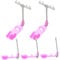 DECHOUS 5 Pièces Poulie De Maison De Poupée Poupées Enfant en Bas Âge Jouer Trottinette Trottinette Mobile Mini Scooter De Poupée Ornement De Mise en Page Micro Plastique