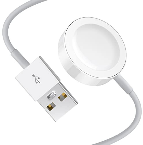 Muspyn Watch Charger for iWatch, MFI certification Wireless Watch Fast Charger 1M Magnetic Charging Cable,Compatible With iWatch Series 9/8/7/6/5/4/3/2/SE/Ultra（No Plug）
