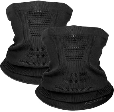AOPREL Schlauchschal Herren Damen Winter Atmungsaktiv Multifunktionstuch | 2 Stück/1 Stück Winddicht Halswärmer Loop Schal Halbe Sturmhaube Halstuch Neckwarmer Motorrad Gesichtsmaske für Ski Fahrrad