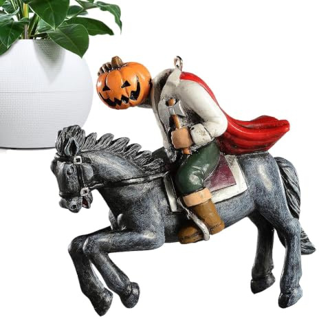 Kopflose Reiter-Figur – Halloween-Baumschmuck, Statue, 3D-Figur für Fächer, Tisch, Ausstellungsraum, Festival, Urlaub, Regale, Zuhause