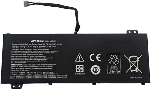 AP18E7M AP18E8M Laptop Akku für Acer Nitro 5 AN515-54 AN515-55 AN515-43 AN515-44 AN515-45 AN517-41 AN517-51 AN517-52, Nitro 7 AN715-51, Aspire 7 A715-74 A715-74G, 4ICP4/69/90 KT.00407.007 KT.00407.009