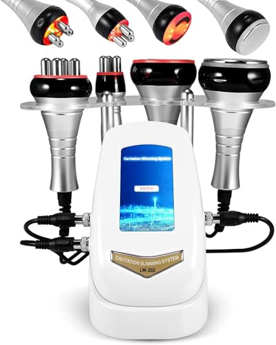 40K Cavitation Machine, 4 in 1 Ultrasonic Vacuum Body Sculpting Device, RF Radio Frequency Skin Lift Massager, Cellulite Reduction, Fat Burning, for Face, Waist, Hip