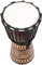 GURU SHOP Holztrommel, Percussion Rhythmus Klang Instrument, (Djembe) mit Schnitzereien in Verschiedenen Größen, Größe: 65 cm, Musikinstrumente