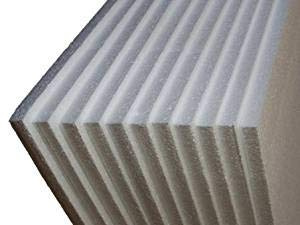 5 x POLYSTYRENE EPS FOAM PACKING SHEETS 600x400x25mm