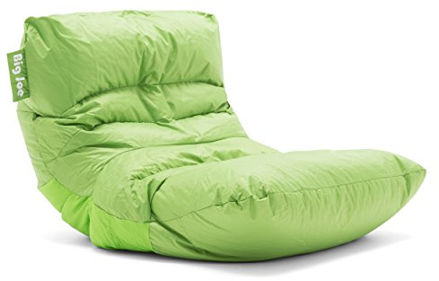 Big Joe Roma Bean Bag Chair, Spicy Lime Smartmax, Durable Polyester Nylon Blend, 3 feet