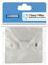 STATUS Single Dimmer Light Switch | 250W White Plastic 1 Gang 1 Way Dimmer Light Switch | S250WDS3