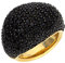 ESPRIT Glamour Damen-Ring ES-NYXIA-BLACK GOLD teilvergoldet Spinell schwarz Gr. 57 (18.1) - ESRG02034D180