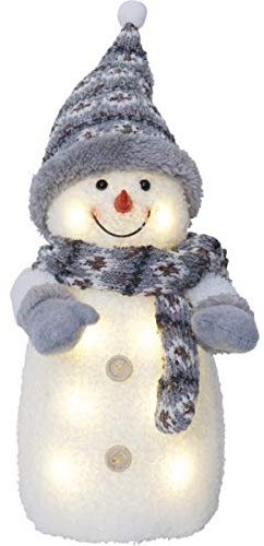 LED-Stoff-Figur Joylight, Schneemann