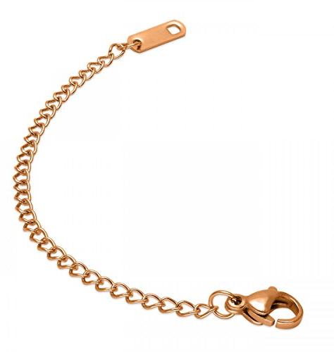 Soul-Cats Kettenverlängerung Kettchen Verlängerung Karabinerverschluß, Farbe: Rose