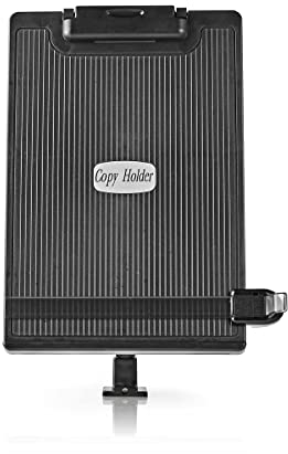 NEDIS Porte-Documents Ergonomique | Entièrement Mobile | Support de Bureau | Noir Gris/Noir ERGOCH300BK